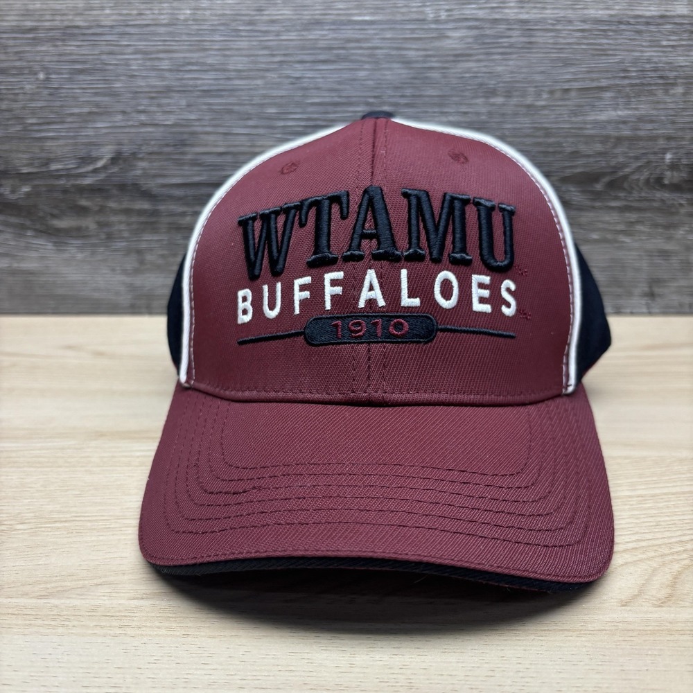 West Texas A&M Buffaloes Hat Cap Snap Back Maroon Black College Football Mens